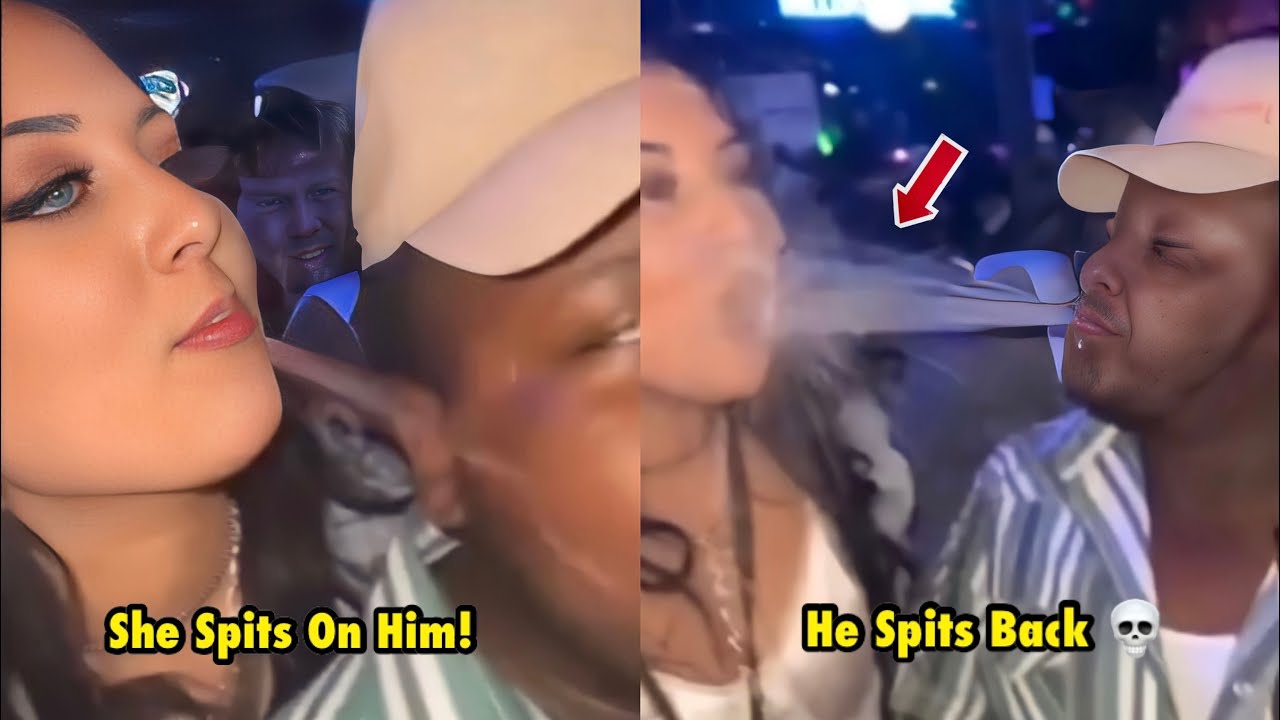 Woman Spits On Man & INSTANTLY Regrets It!