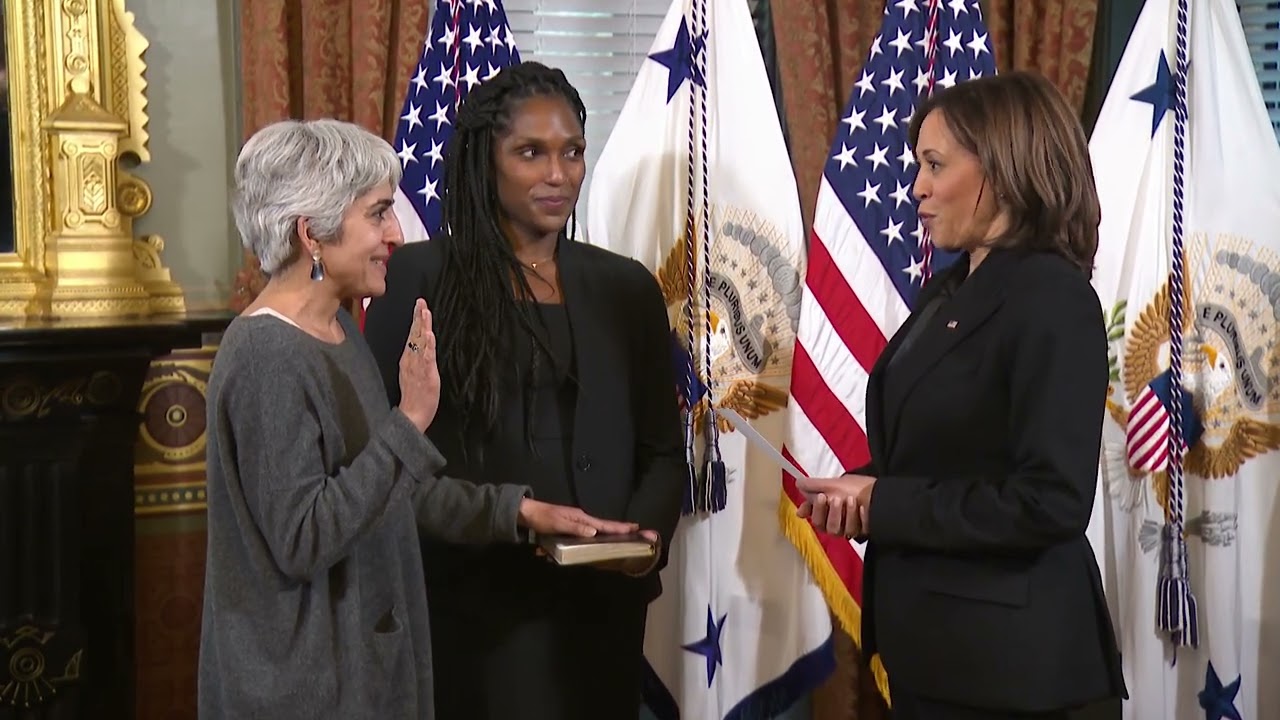 Vice President Harris Ceremonially Swears In Director Kiran Ahuja