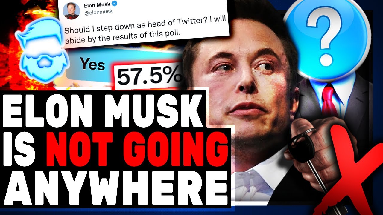 Elon Musk Is NOT Going Anywhere! He STEPS DOWN As Twitter CEO But I Have Bad News For Leftists