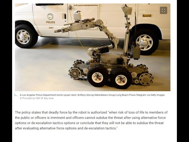 San Francisco To Approve Armed Robots! One more Step Towards Skynet!