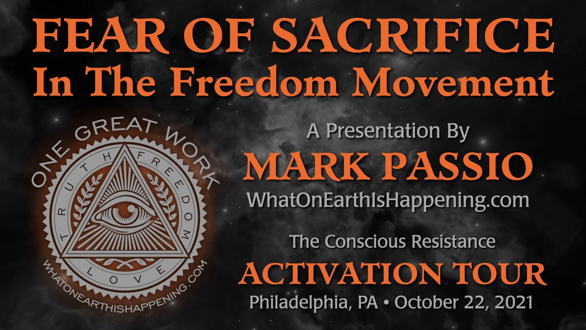 Mark Passio - Fear Of Sacrifice In The Freedom Movement