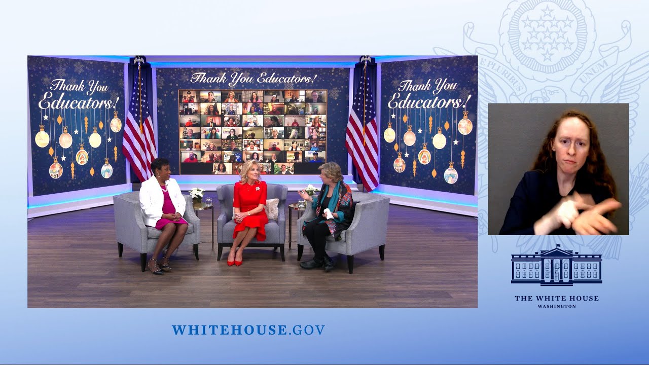 First Lady Jill Biden Hosts a Virtual Appreciation Event for Educators