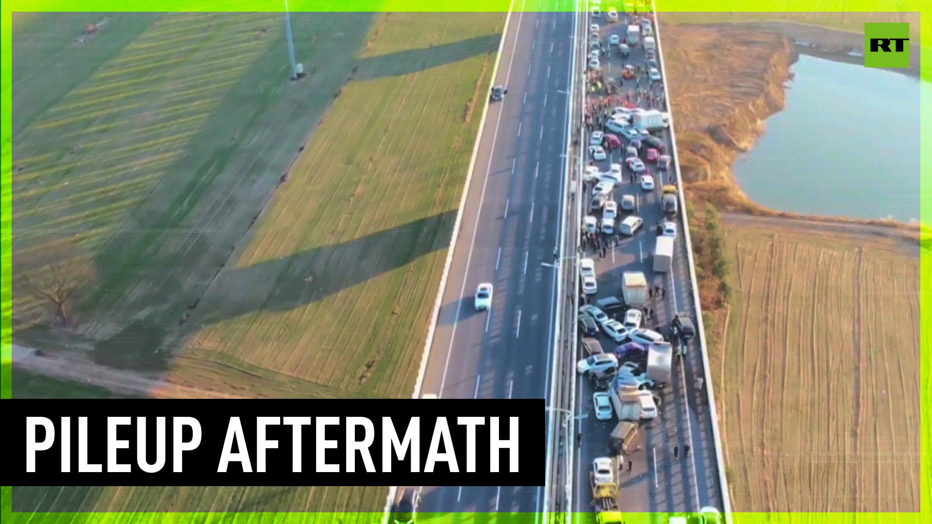 Aftermath of deadly 200+ car pileup in China