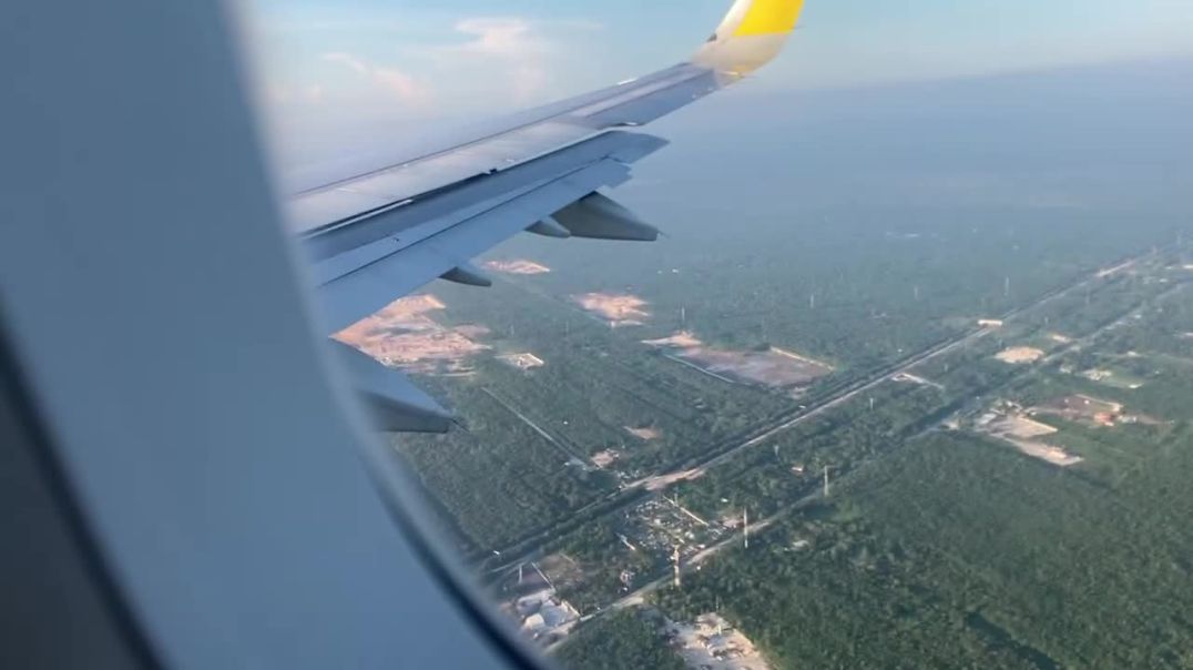 Landing At Cancun Airport Early Morning