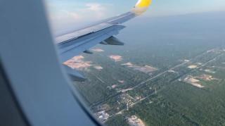 Landing At Cancun Airport Early Morning