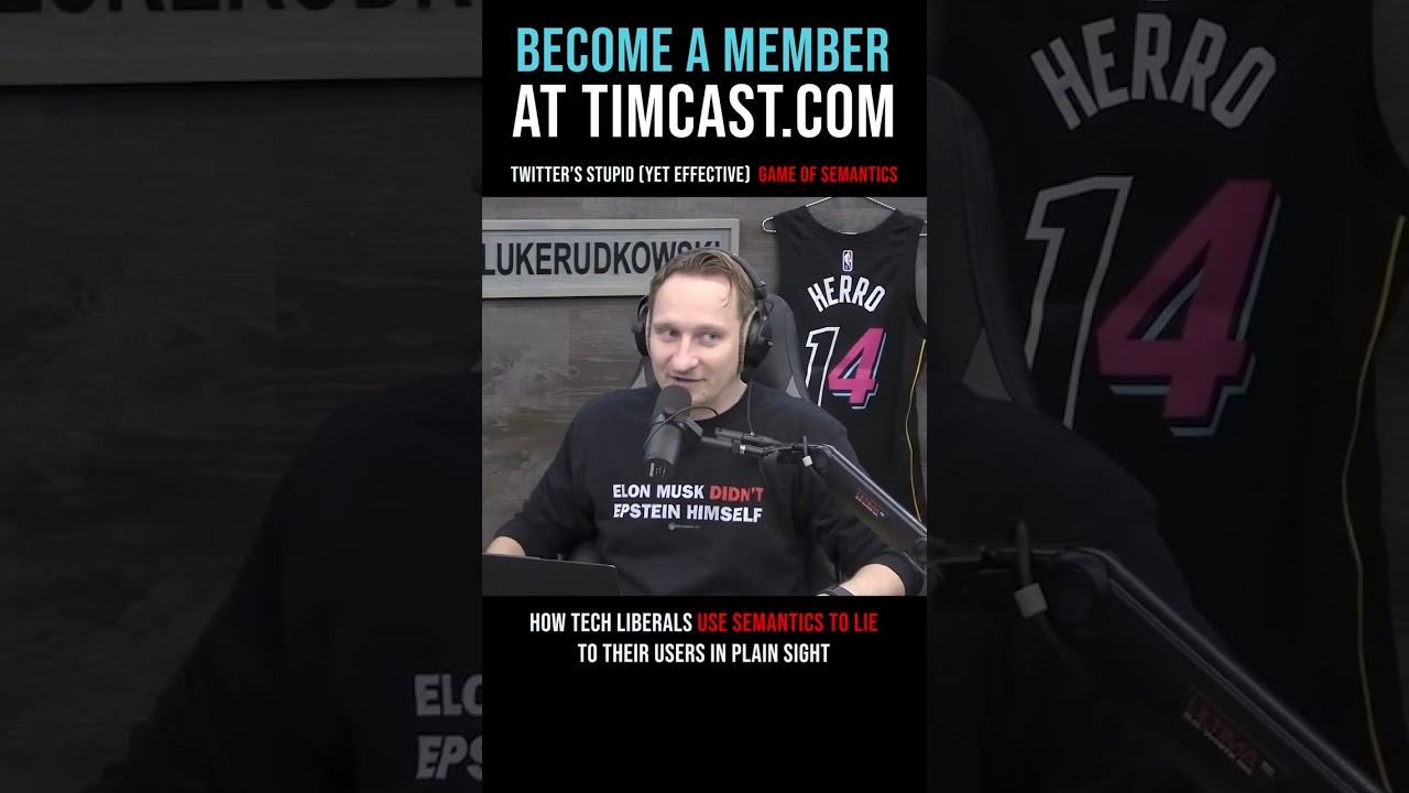 Timcast IRL - Twitter’s Stupid (Yet Effective) Game Of Semantics #shorts