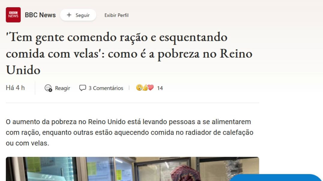 Aumento da Pobreza no Reino Unido - Usando vela pra Esquenar a COMIDA e Comendo RAÇÃO