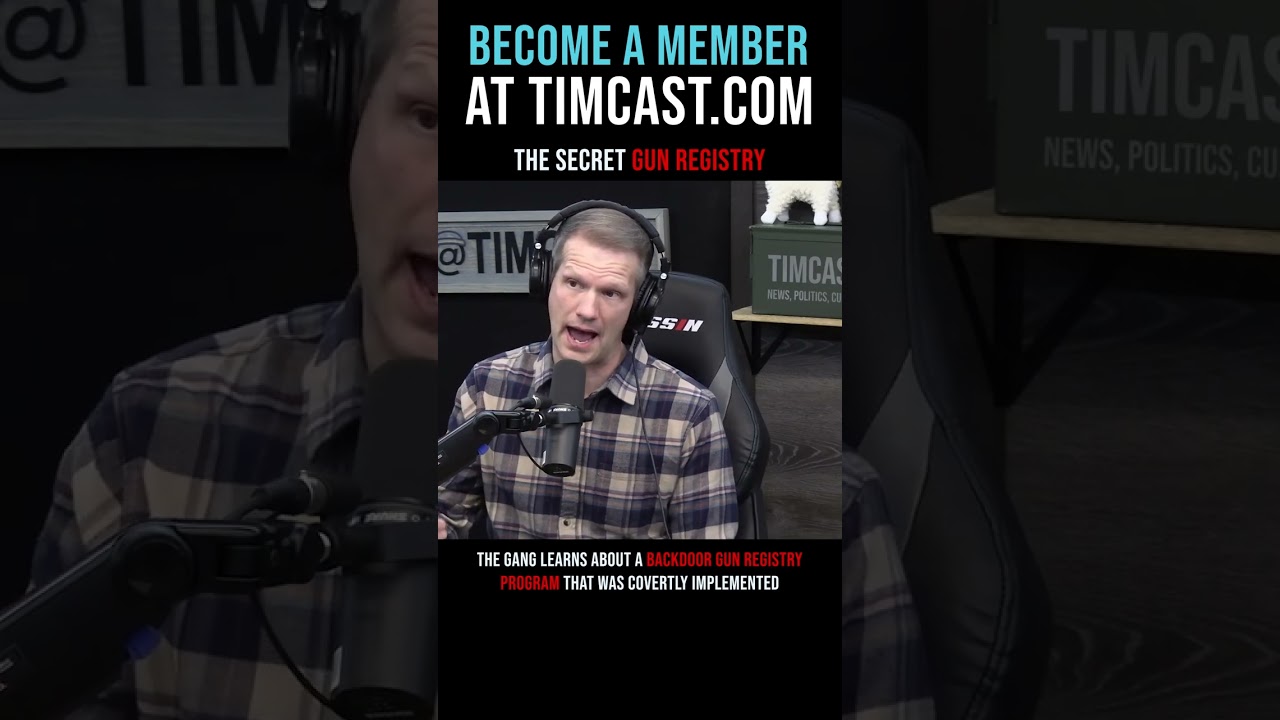 Timcast IRL - The Secret Gun Registry #shorts