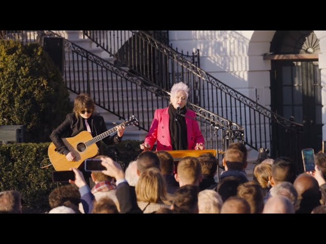 Cyndi Lauper Performs at the Respect for Marriage Act Signing