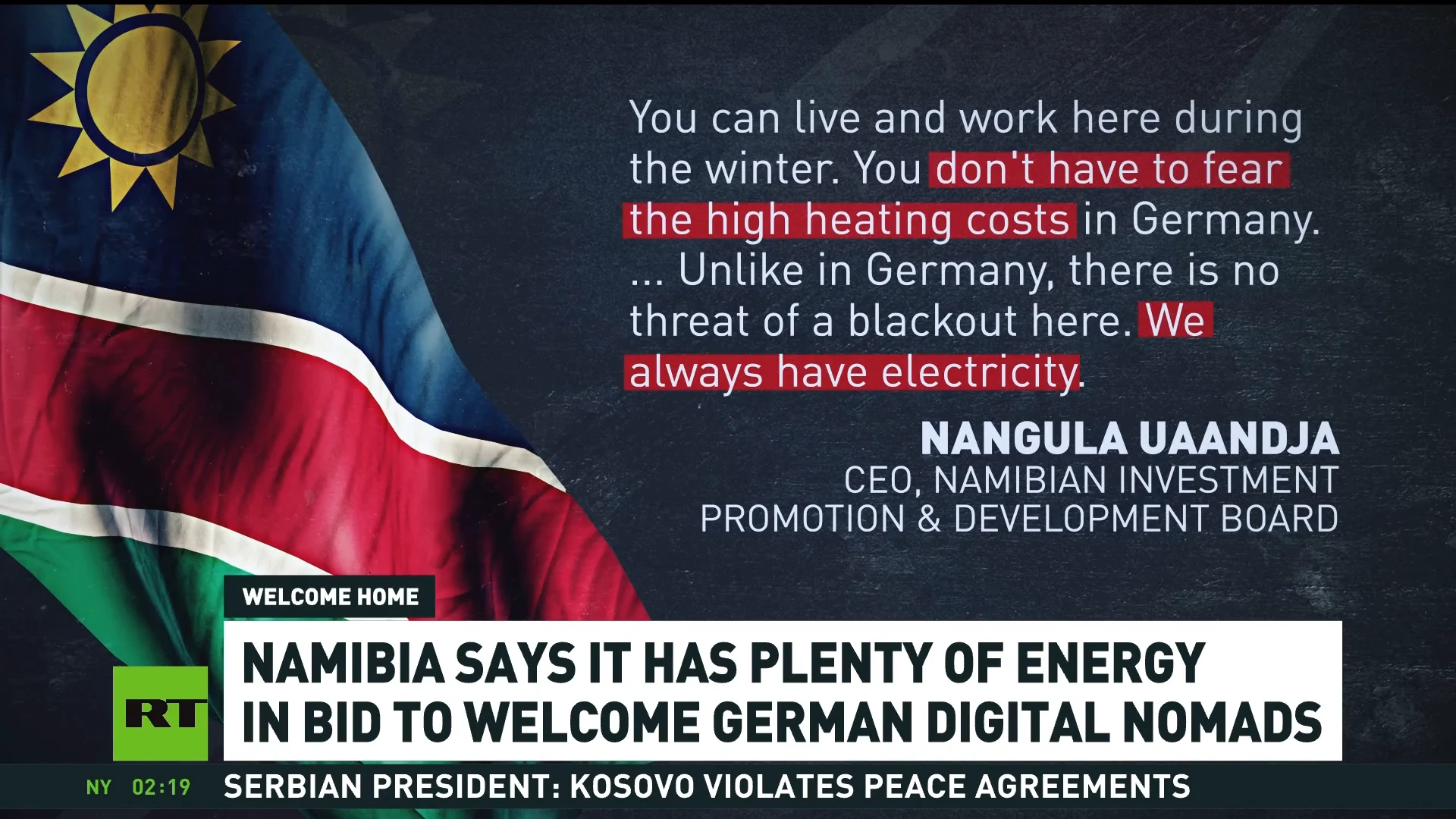 Namibia ready to welcome Germans amid soaring energy costs