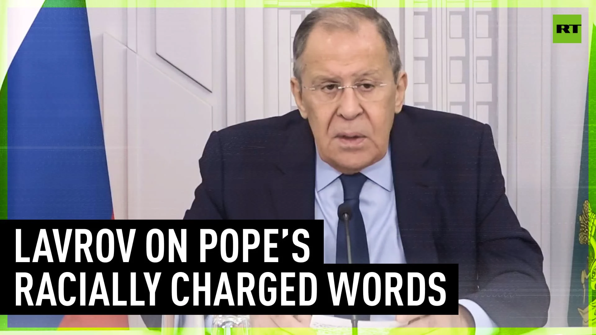 Lavrov takes on Pope’s racially charged comment