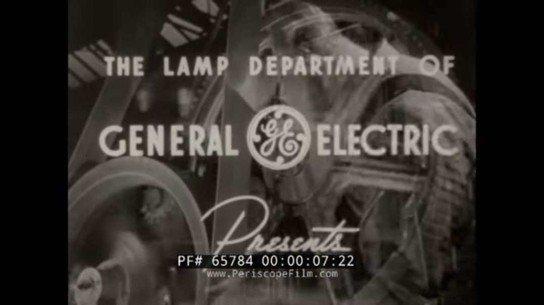 1940s GENERAL ELECTRIC DOCUMENTARY   MANUFACTURE OF MAZDA LAMPS & LIGHT BULBS   65784