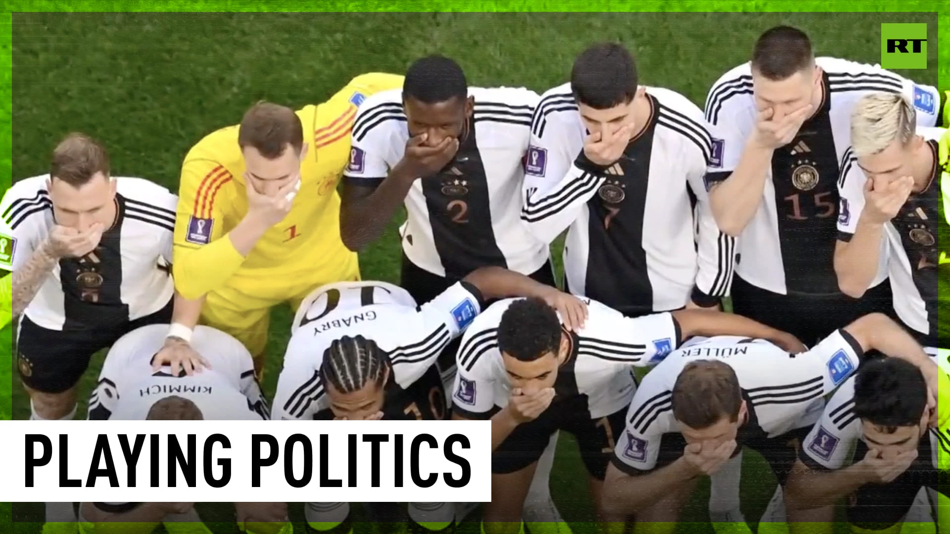 Germans called out for putting politics above football at World Cup