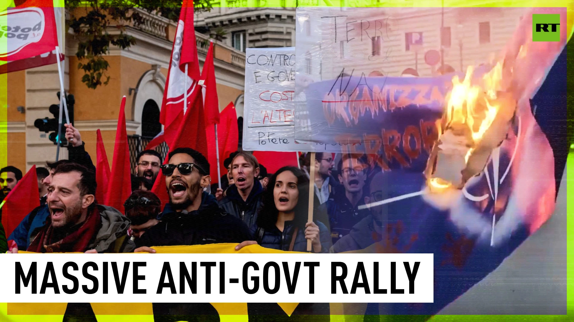 'Cost of living has become unbearable' | Thousands march in Rome