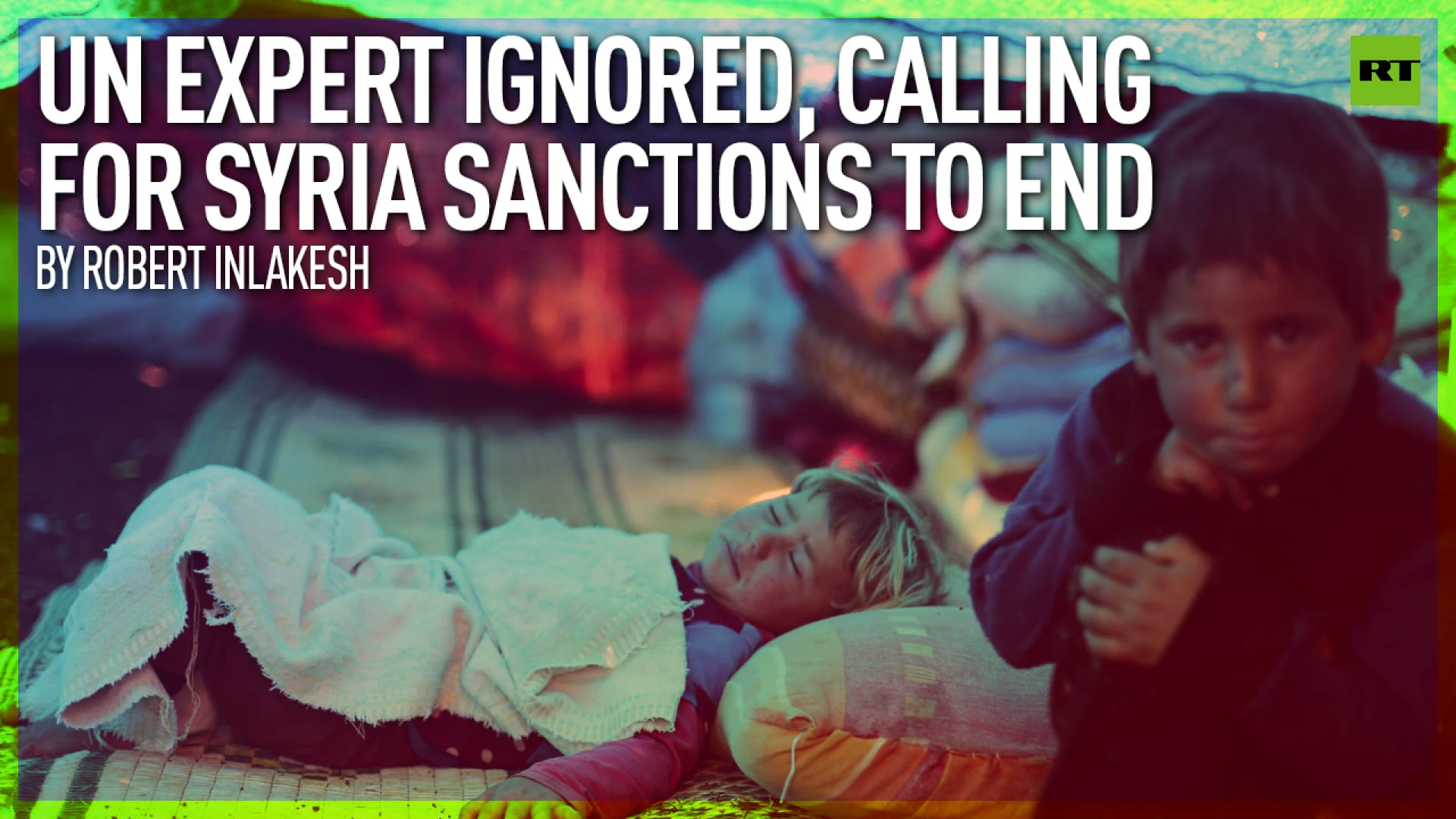 UN Expert Ignored, Calling For Syria Sanctions To End