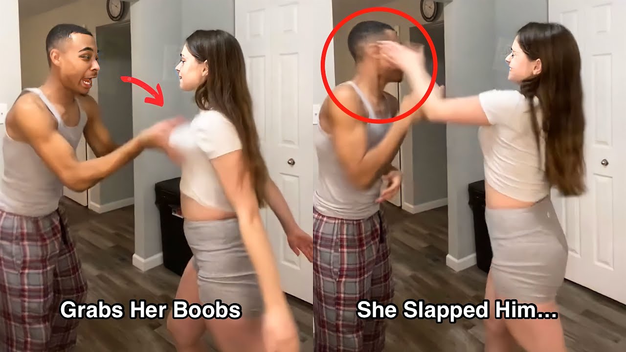 Woman Slaps Innocent Man After Simple Trick!