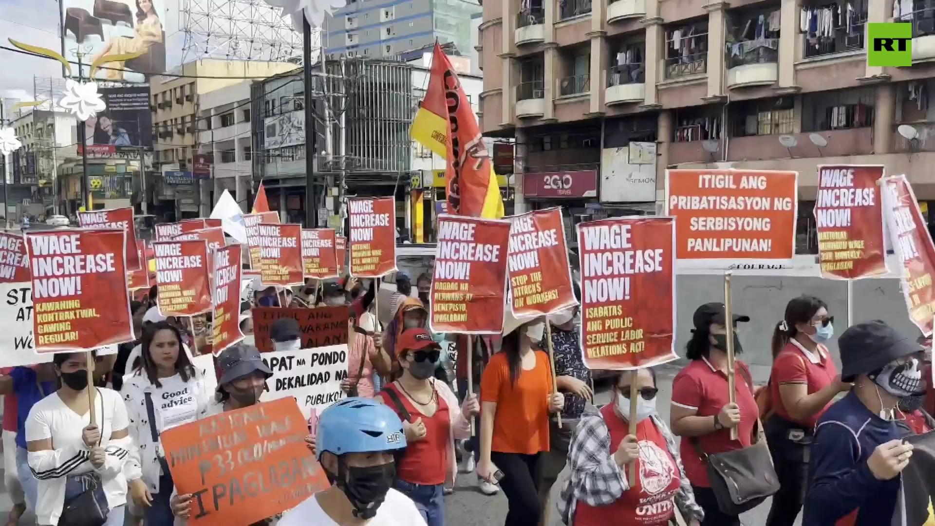 Filipinos rally en masse for better working conditions in Manila