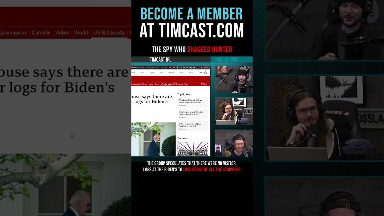 Timcast IRL - The Spy Who Shagged Hunter #shorts