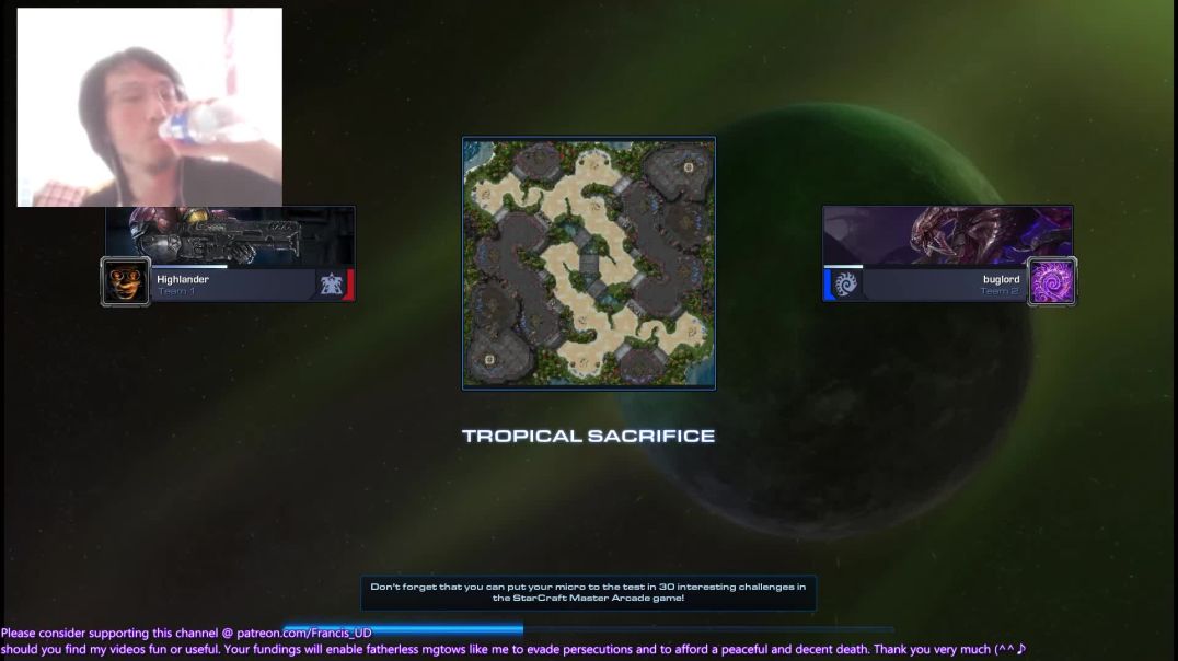 starcraft2 my zerg smashed another arsehole terran that loves nukes..