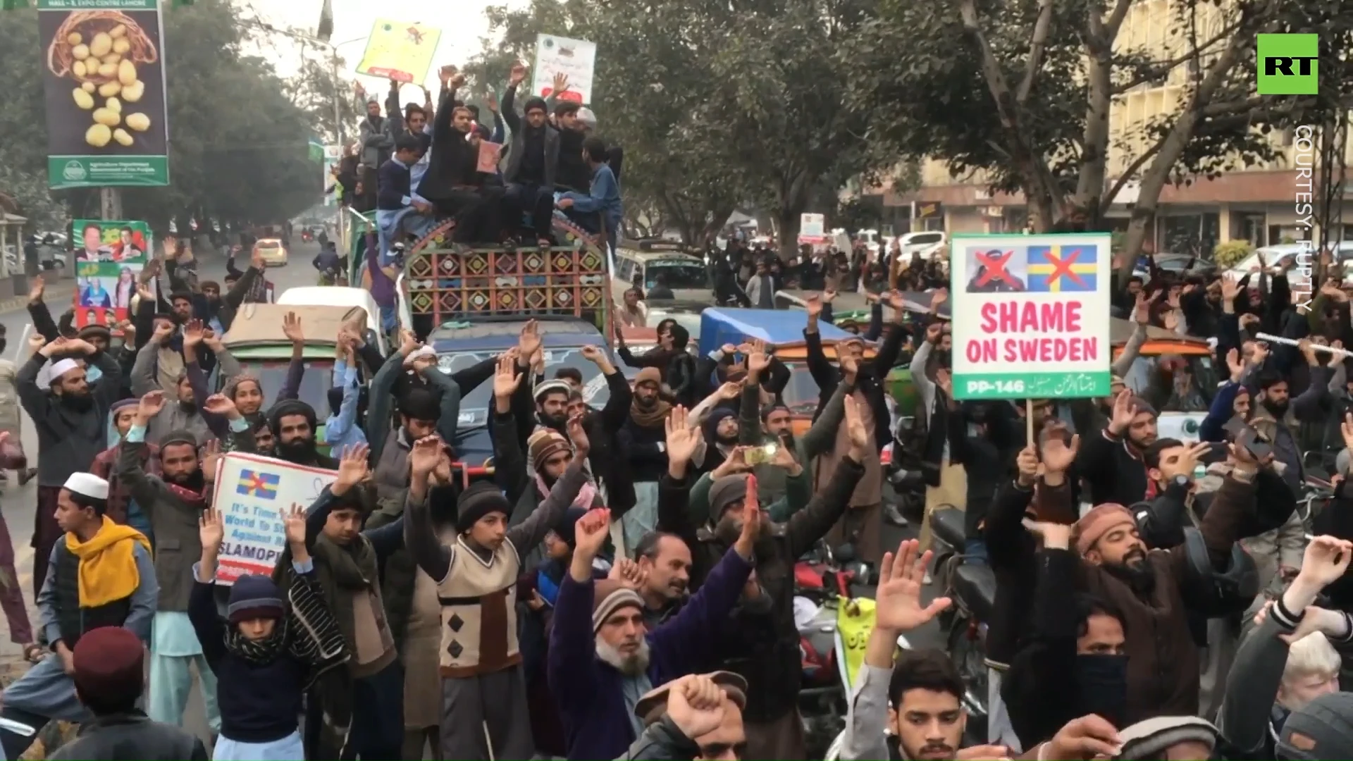 ‘Shame on Sweden’: Protesters rally in Pakistan to condemn Koran burning