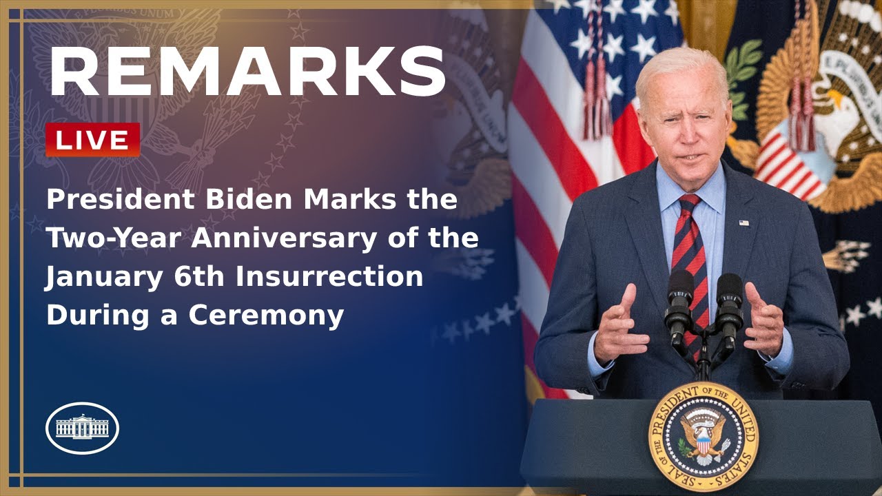 President Biden Marks the Two-Year Anniversary of the January 6th Insurrection During a Ceremony