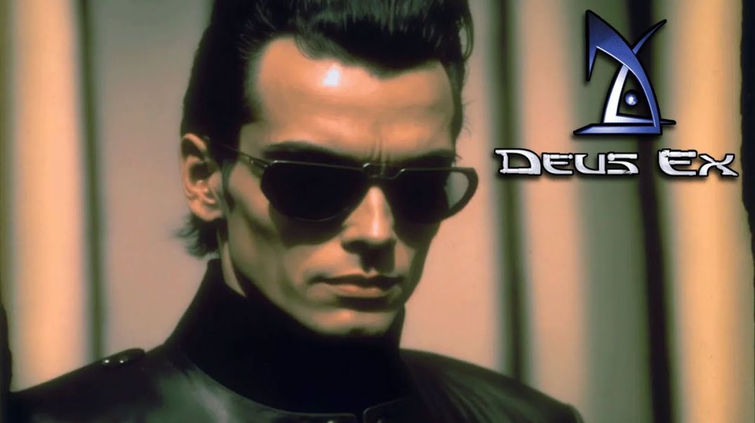 Deus Ex (2000) as an 80's Cyberpunk Film AI ART