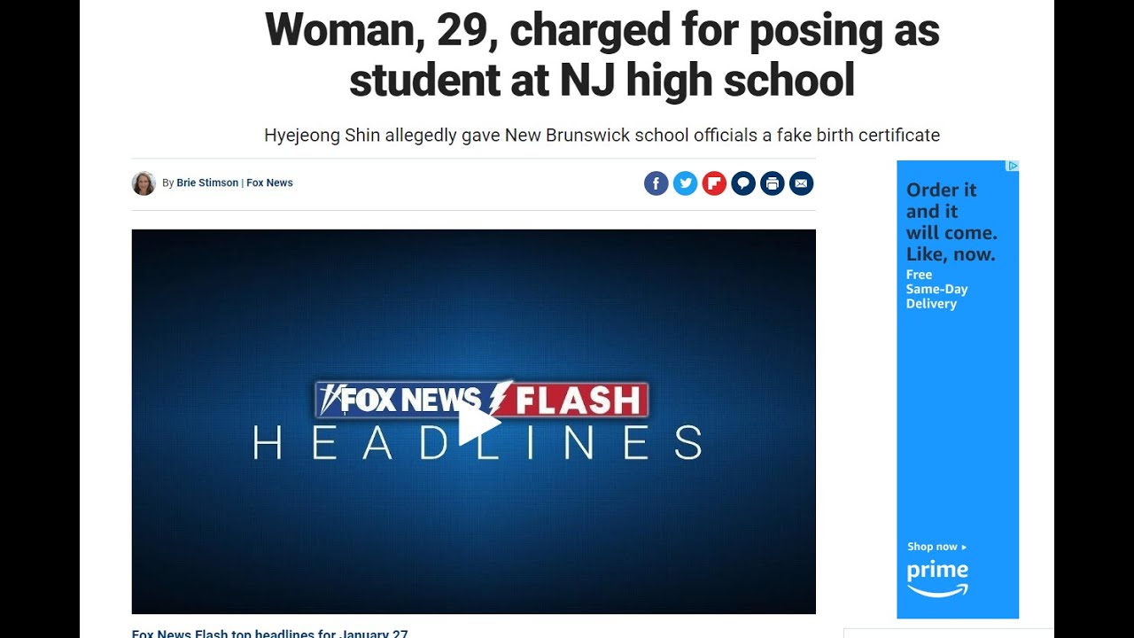 29 Year Old Woman Caught Posing as 15yo Student in New Jersey School!