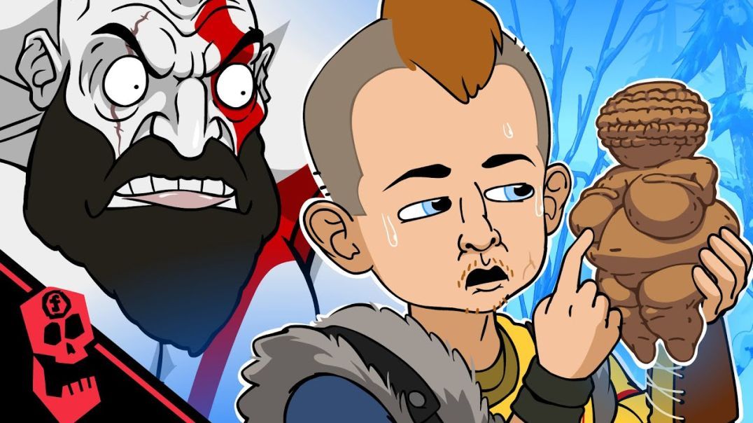 Kratos vs Simping (God of War cartoon)