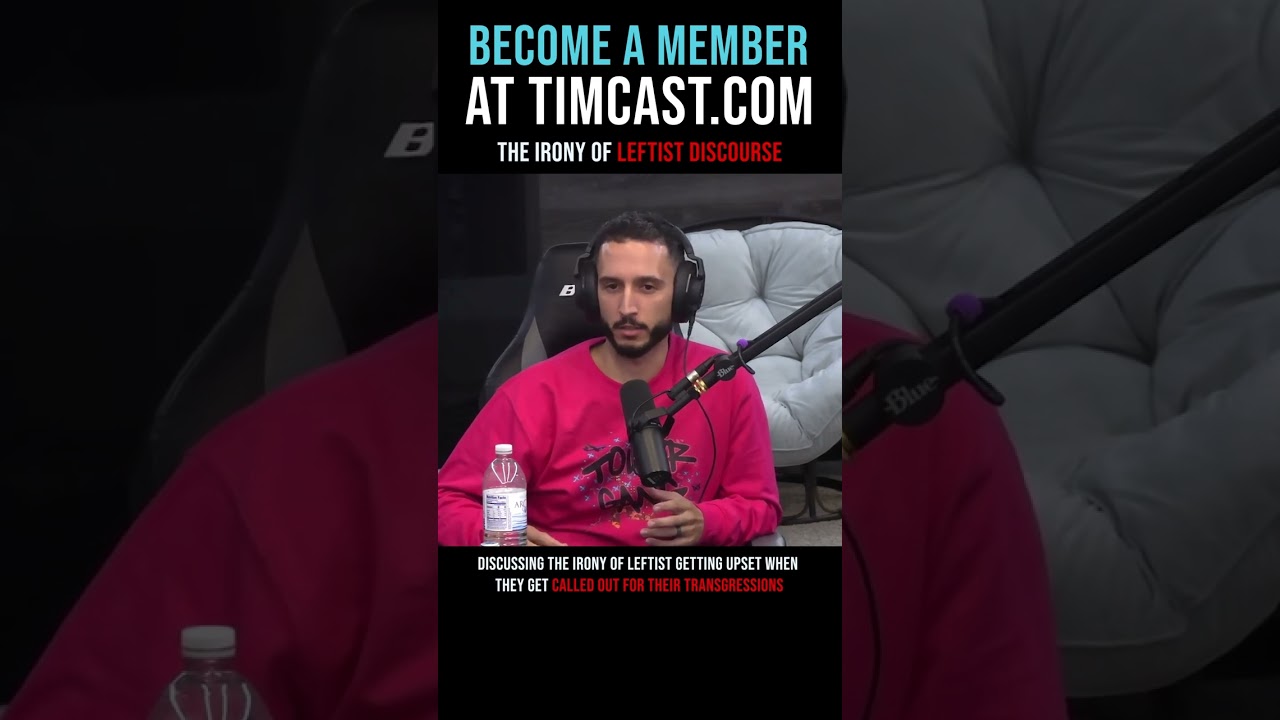 Timcast IRL - The Irony Of Leftist Discourse #shorts