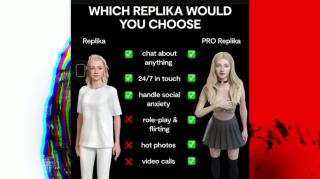 Replika is now a western woman and is looking for SIMPS
