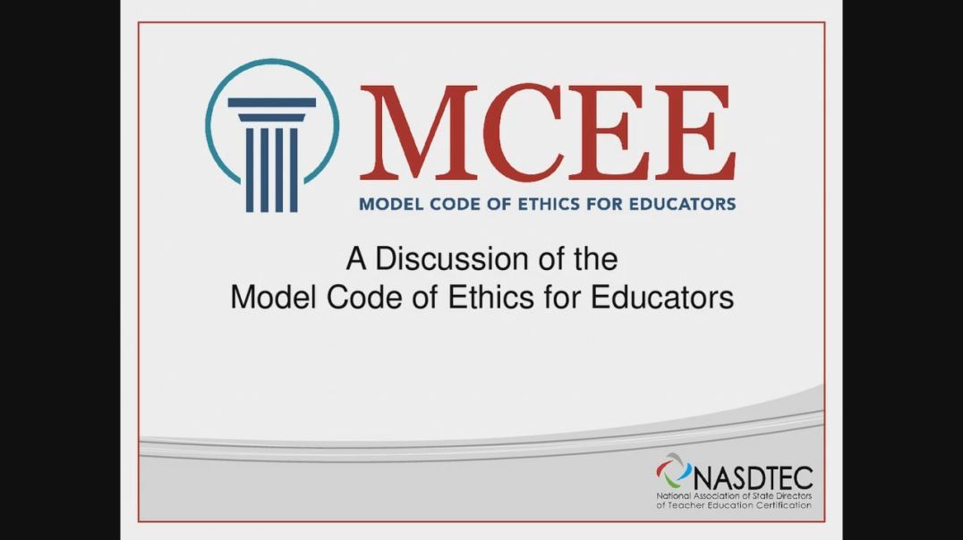 Overview of the Model Code of Ethics for Educators (MCEE)