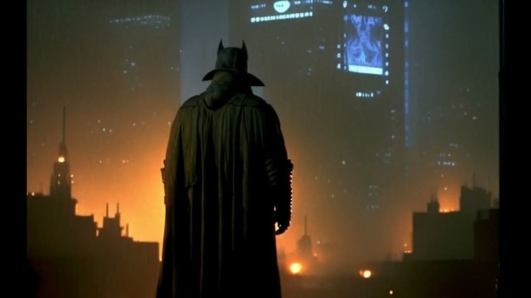 Batman in the Style of Blade Runner (As a Dark 80s Sci-Fi Movie) AI ART