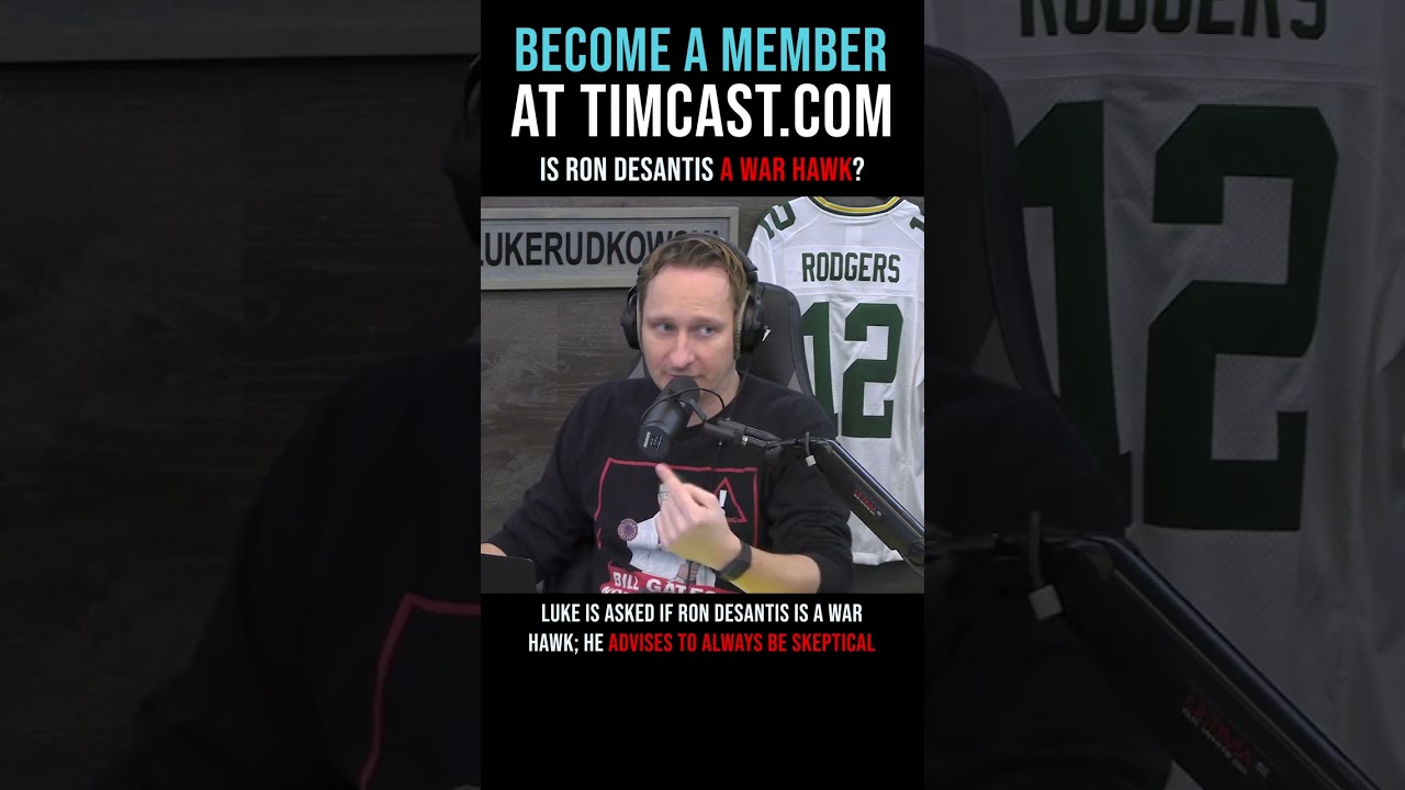 Timcast IRL - Is Ron DeSantis A War Hawk? #shorts