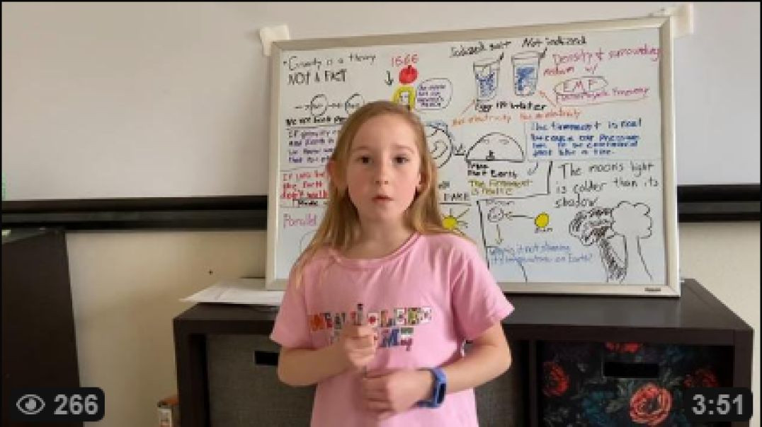 8-YEAR-OLD-GIRL-PROVES-FLAT-EARTH-IN-A-PRESENTATION