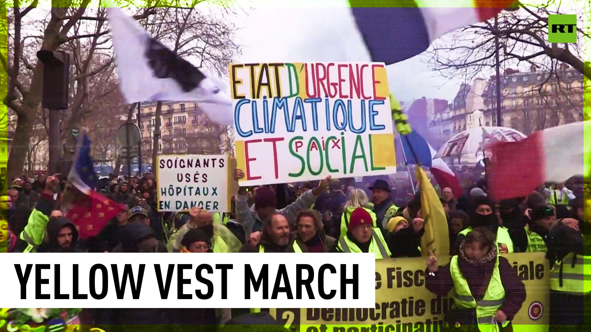 Scuffles erupt, tear gas used at Yellow Vest protest in Paris