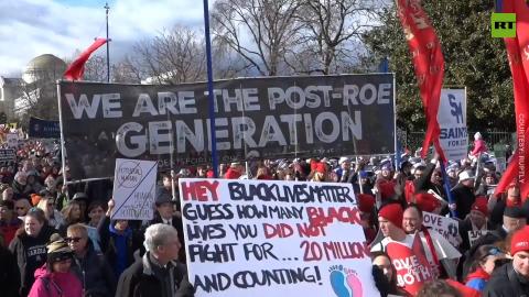 Hundreds of pro-lifers march in Washington on Roe v. Wade 50th anniversary
