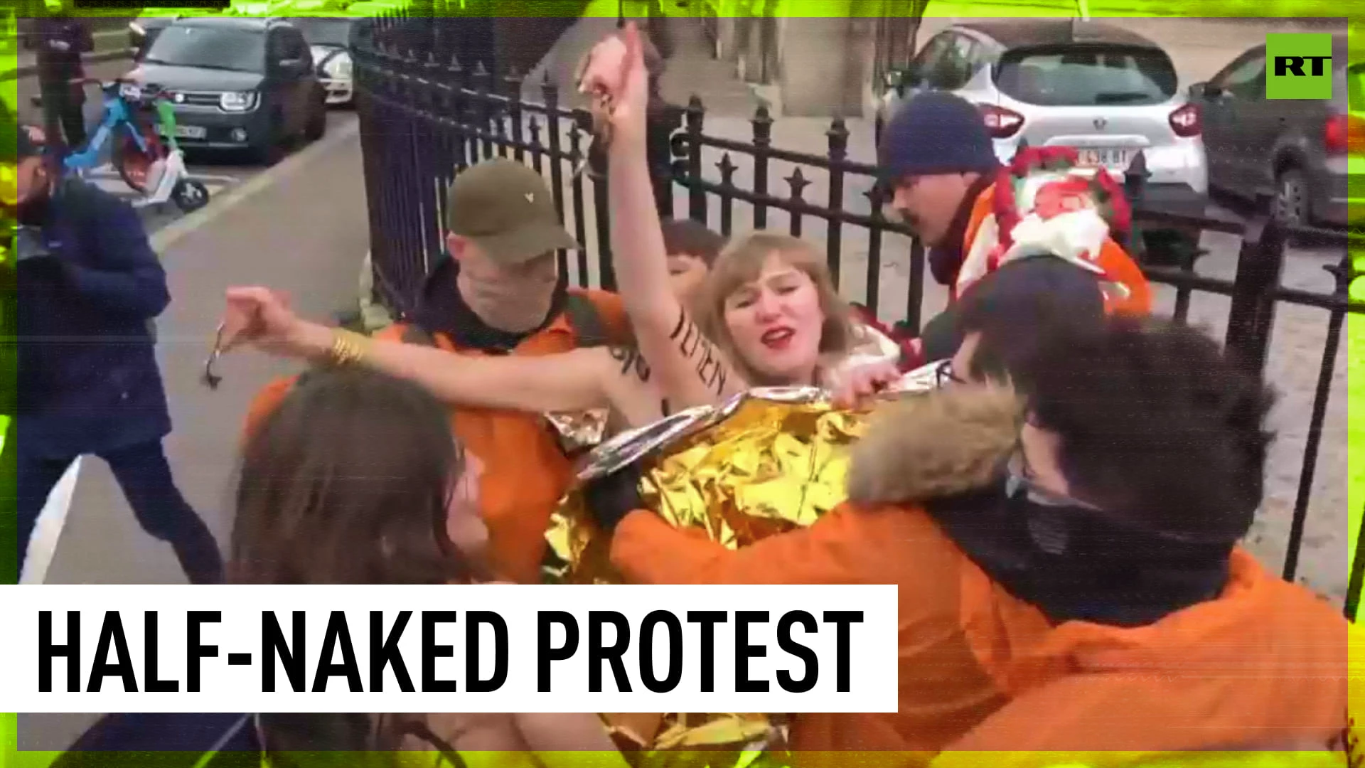 Topless activists disrupt pro-life rally