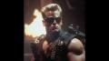 Duke Nukem as a 80s action movie DUKE ON STEROIDS AI ART