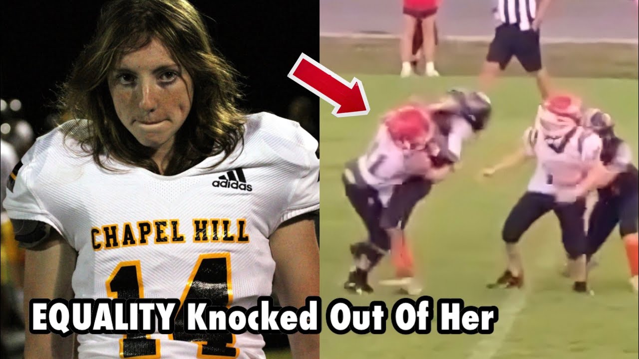 Why Women Should NOT Play Men’s Football (Hard To Watch!)