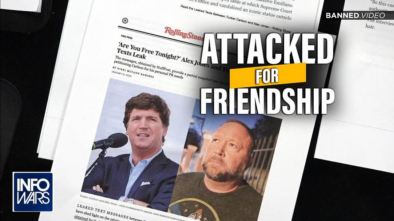 Alex Jones Responds to Attacks on His Friendship with Tucker Carlson