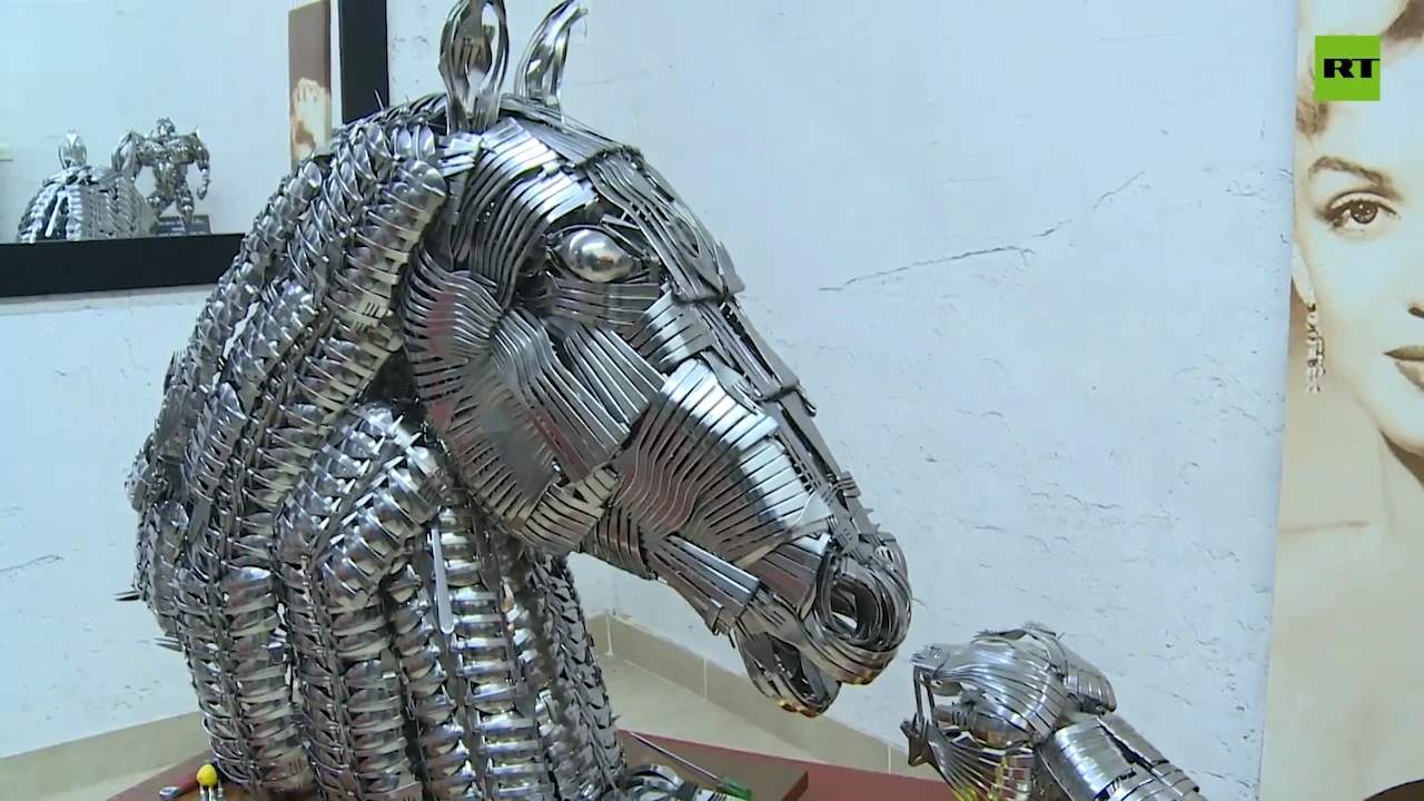 A spoonful of talent: Filipino sculptor wows with cutlery art