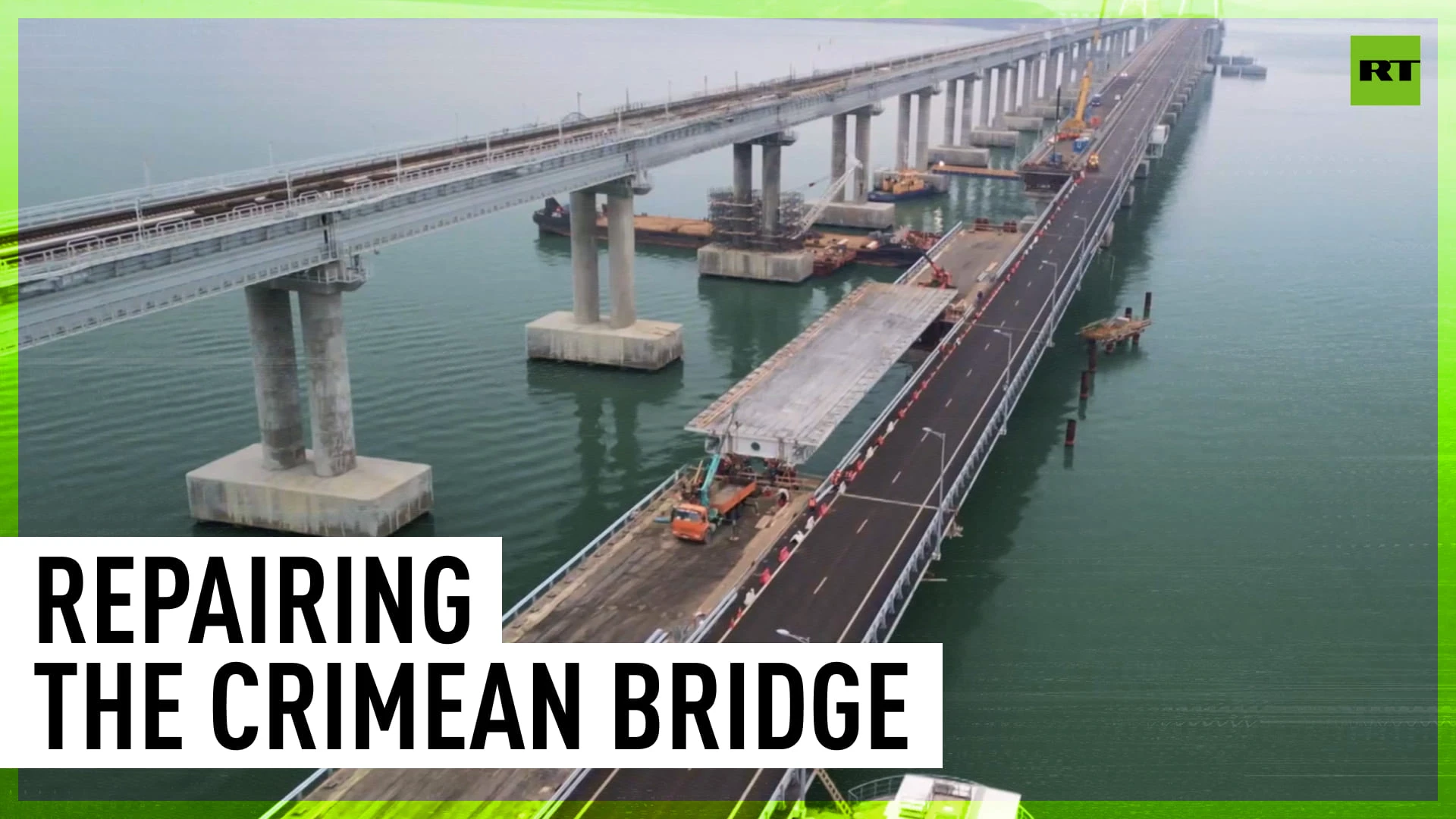 Repair works on Crimean Bridge’s third span completed