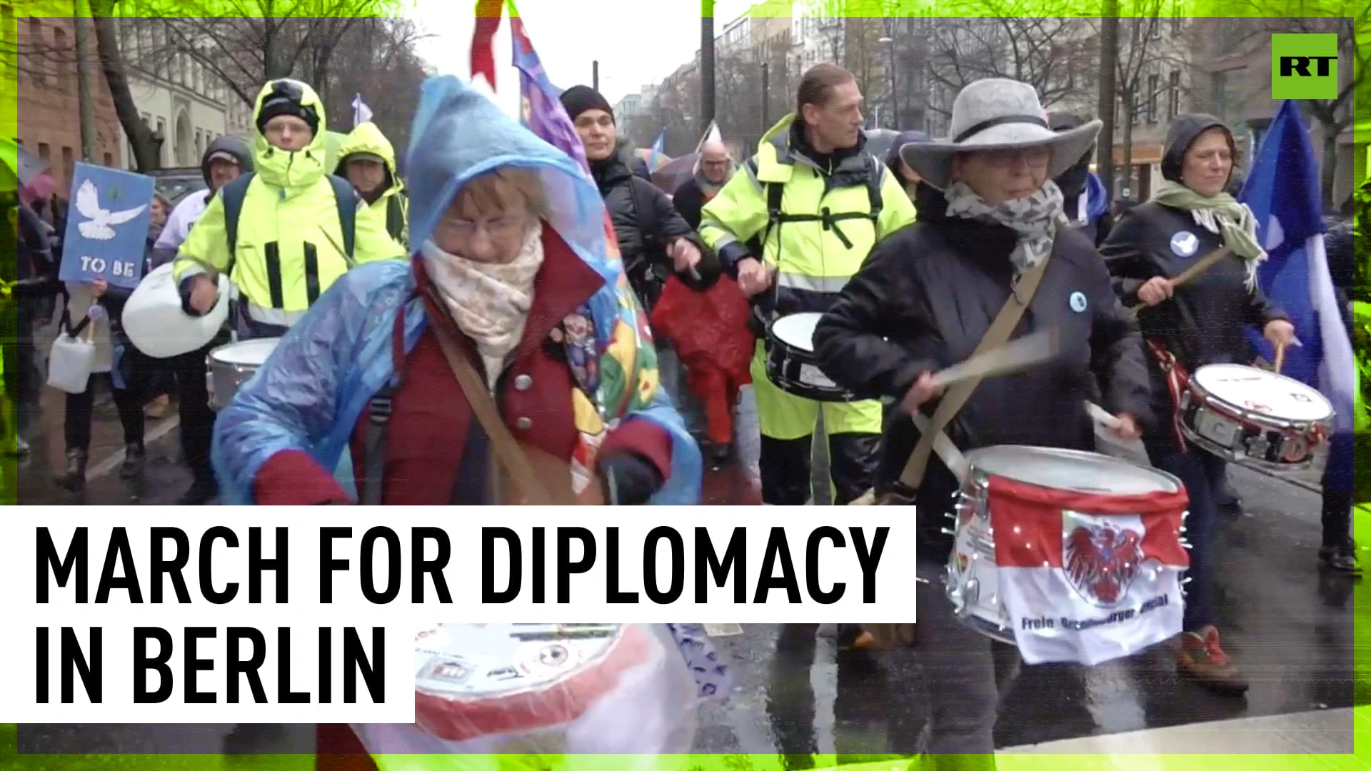 'Diplomacy instead of weapons': Berliners march against lethal aid to Ukraine