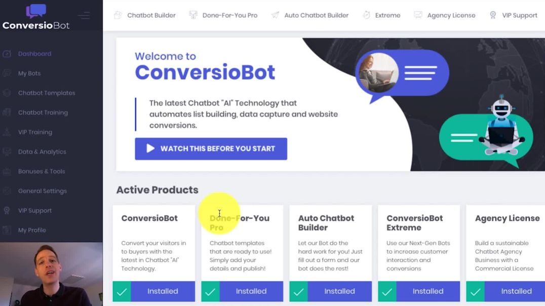 TRANSFORM YOUR WEBSITE INTO AN AUTOMATED LEADS & SALES BOT.