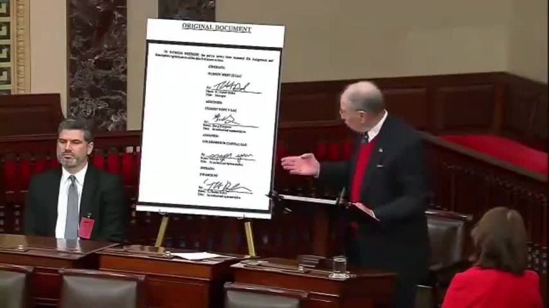 Chuck Grassley Shows Document Exposing More Hunter Biden Biz Connections To Chinese Communist Regime