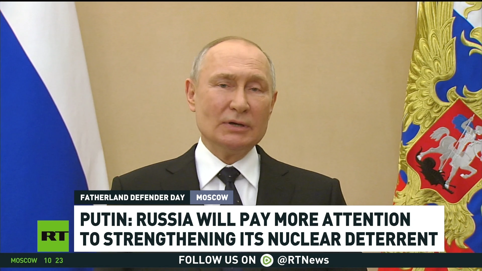 Putin: Russia will strengthen its nuclear deterrent