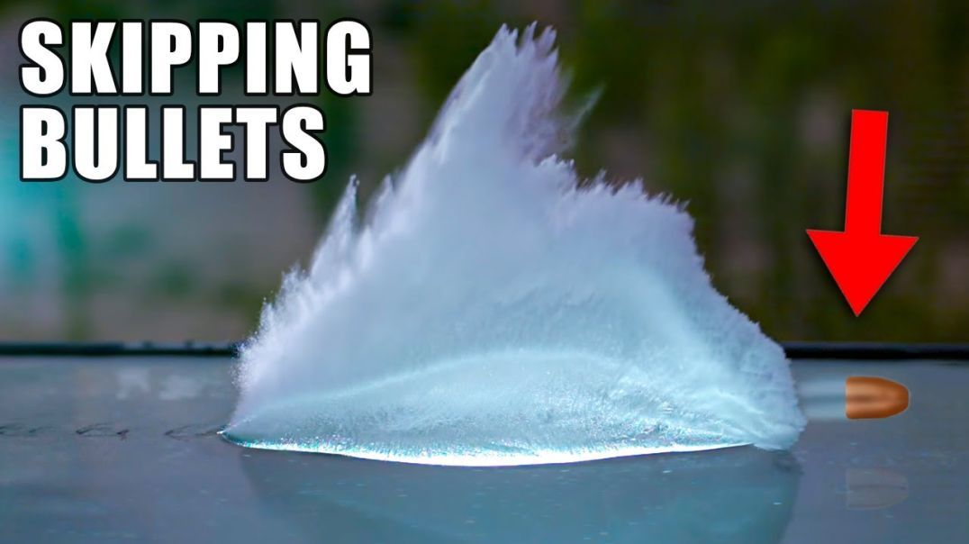 Bouncing Bullets off Water in Ultra Slow Motion - The Slow Mo Guys