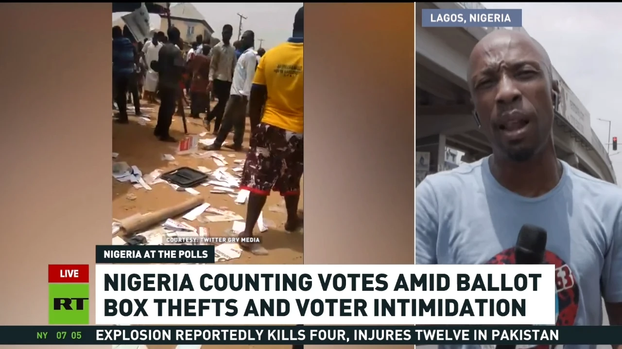 Nigeria is counting votes amid reports of ballot-box theft and voter intimidation