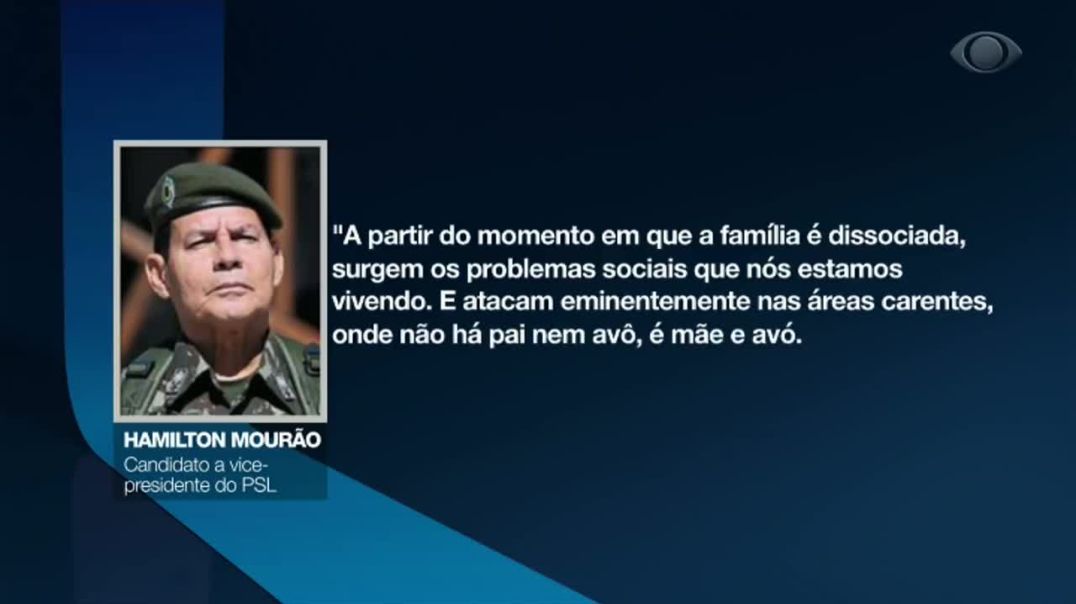 Mourão e a fala sobre as mães solteiras