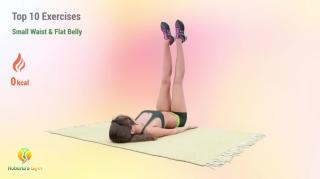 TOP 10 ABS EXERCISES TO DO AT HOME_ SMALL WAIST & FLAT BELLY